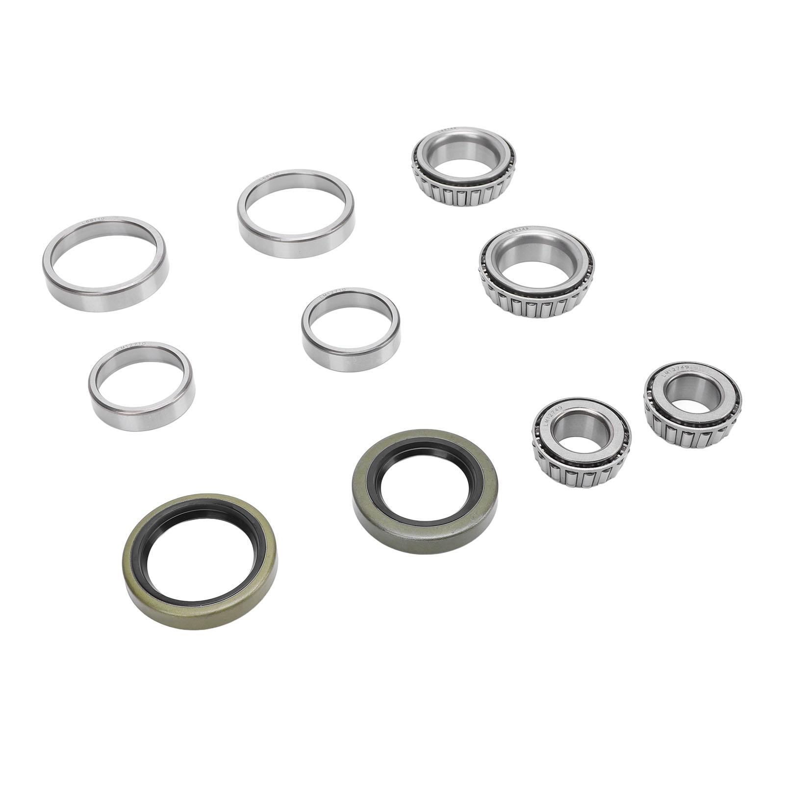 

10 шт. L68149 LM12749 Комплект підшипників маточини колеса осі причепа Сплав Надійна підтримка Зменшення тертя для 1 1 16-дюймового причепа