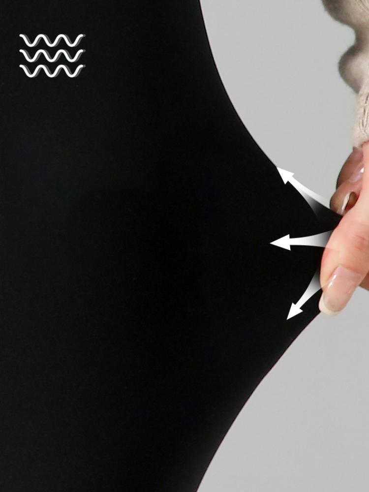 Podzim Zima Nové Fleece Zahuštěné Tykev Kalhoty Kašmír Hedvábné Žraločí Kalhoty Ženy Nosí teplé spodní Barbie legíny