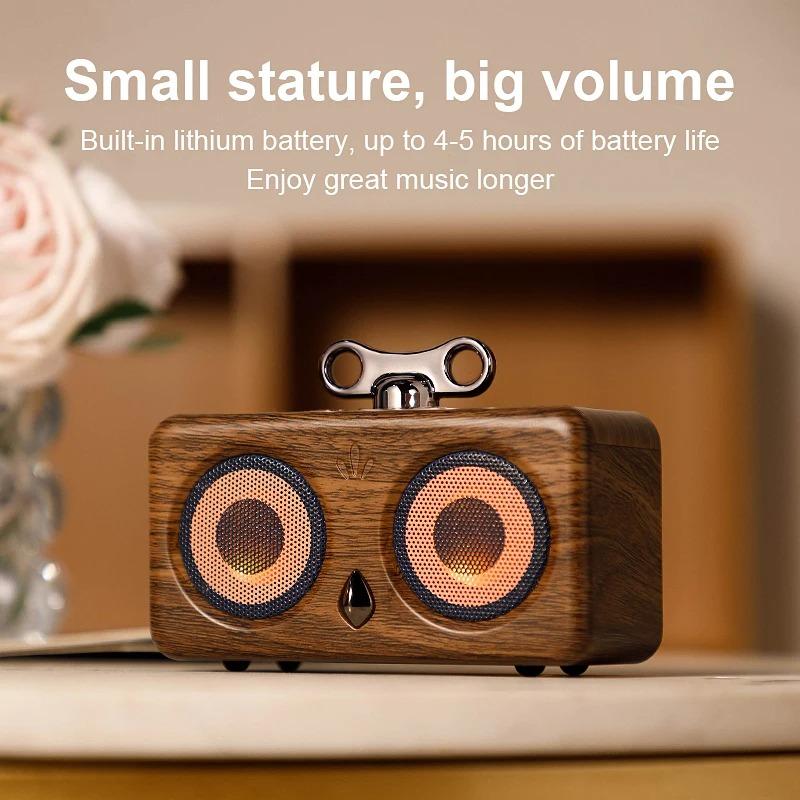 Retro Desktop Bluetooth Speaker New Owl Model Outdoor Wireless Subwoofer Sound Box High Quality Sound