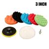 6/8/11/12Pcs Car Buffing Polishing Pad Kit With Various Grit Sponge Pads And Drill Adapter Perfect For Car Detailing Waxing