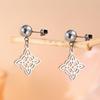 My Shape Witches Knot Earrings Stainless Steel Stud Earrings Women Witchcraft Drop Earrings Jewelry Celtics Irish Knot Amulet