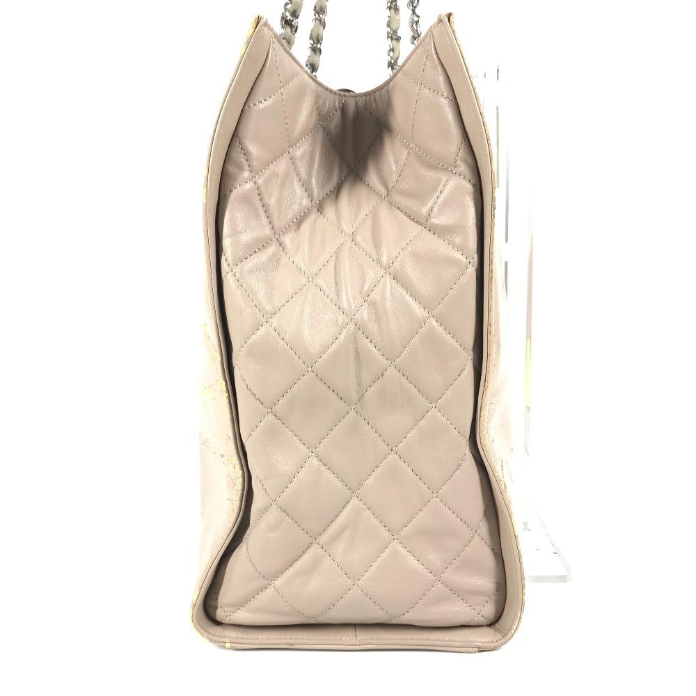 Chanel Lipstick CC CC Mark Logo Double Chain Shoulder Bag Tote Bag