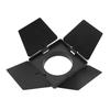 Barn Door Fit for Bowens Mini Mount COB Light Professional Aluminum Alloy Four Leaf Light Baffle
