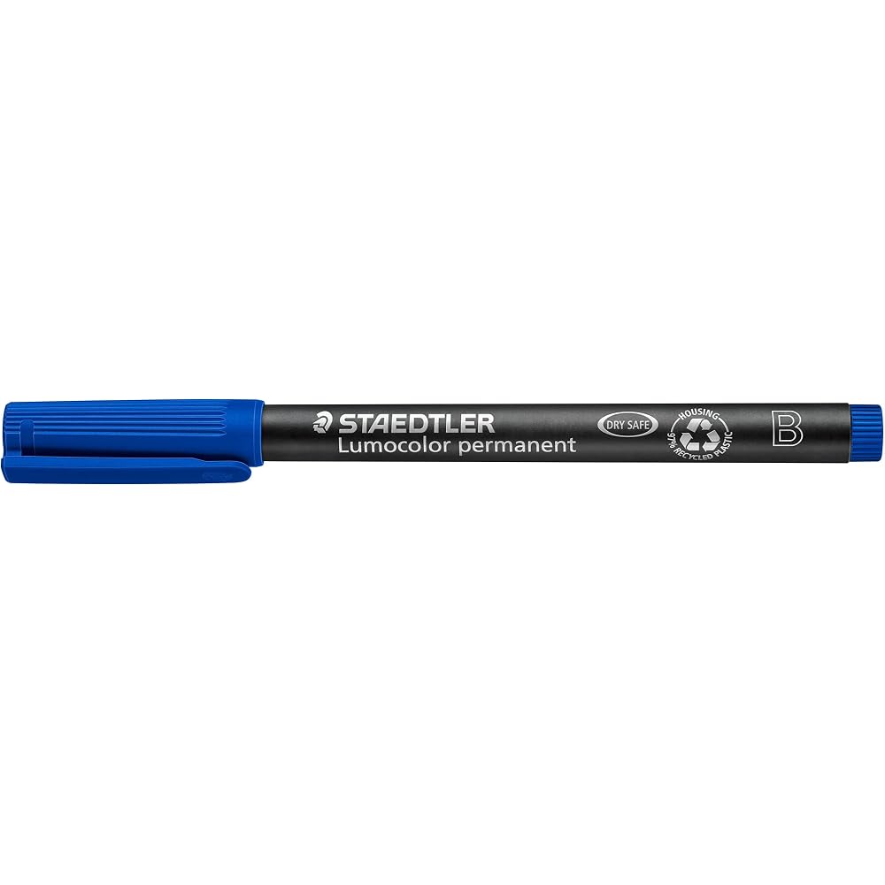 Staedtler Oil-based Pen, Lumo Color, Bold, Red, 10 sticks, 314-3