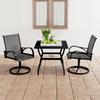 Day and Night - Day and Night Garden Dining Set 3 Pieces Textilene and Steel