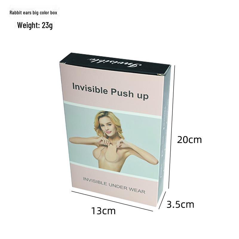 Brustwarzenabdeckungen mit Hasenohren aus dünnem Stoff für große Brüste – Anti-Hängen, Anti-Aussehen, unsichtbare und stützende BH-Aufkleber.