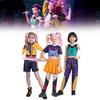 Kpop Demon Hunters Rumi Mira Zoey Kids Cosplay Costume Dress Party Halloween