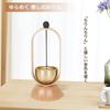ATUSANO Mini Orin, Brass Orin, Buddhist Altar Accessory, Beautiful Tone, Natural Wood Orin, Portable Orin, Aluminum Alloy Rin Rod, Mini Base (Maple),