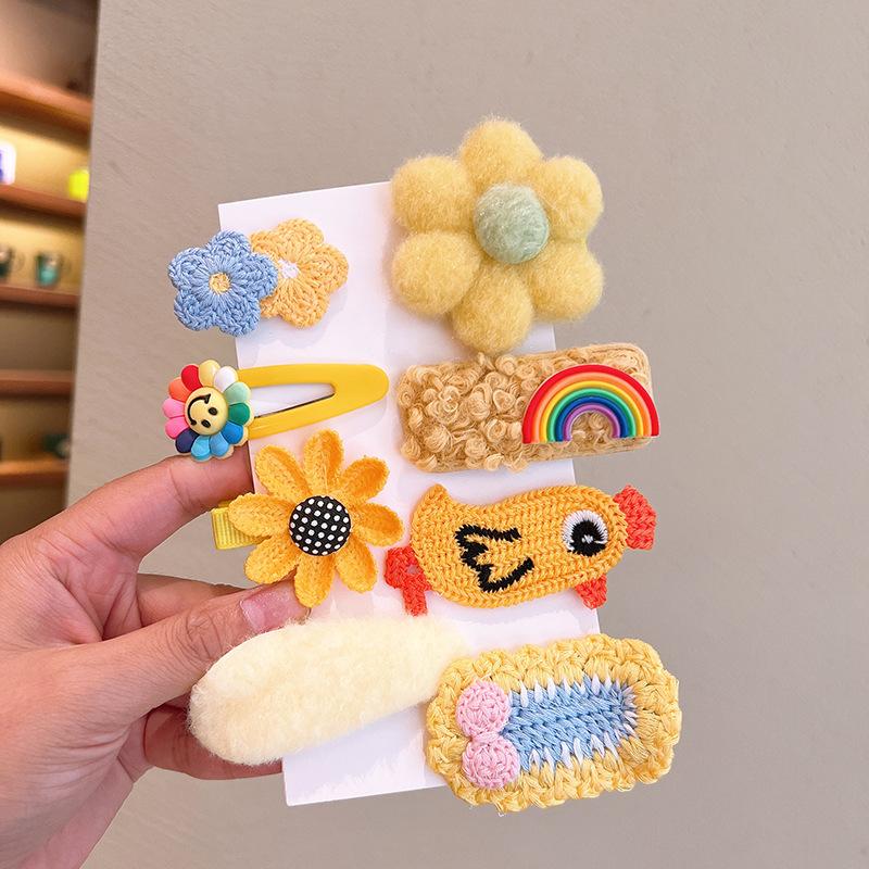 Korean Style Cartoon Hair Clips for Girls - Cute Princess Hair Accessories for Baby & Kids, Anti-Slip Baby Hairpins