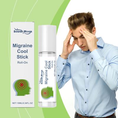 Headache Relief Essential Oil Roll On For Tension Dizziness Stress Pain Soothing Lavender Refreshing Calming Migraine Relief Oil
