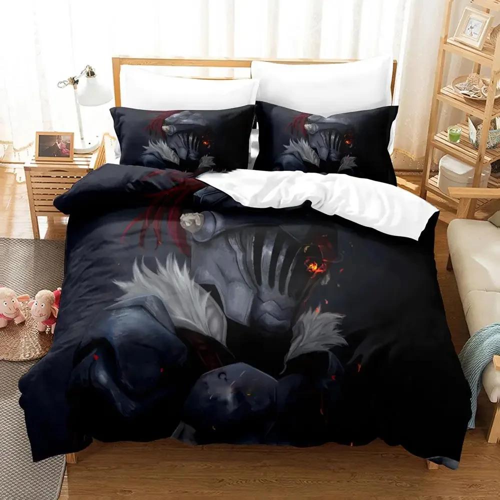 3D Anime Goblin Slayer Bedding Set Duvet Cover Bed Set Quilt Cover Pillowcase Comforter King Queen Size Boys Adult Bedding Set