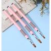 3PCS Brush for Acrylic Nails, Nail Brushes for Acrylic Application, 2/4/5 Sizes with Non-slip Handle, Purple-Pink Gradient for DIY & Home Use