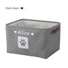 Pet Name DIY Toys Clothes Basket Custom Cat Dog Storage Box Personalised Accessories Organize Bin