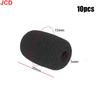 JCD 10pcs Mini Microphone Foam Covers Mic Protector Covers Replacement Headset Windshield Sponge Cover Microphone Cover For Mic