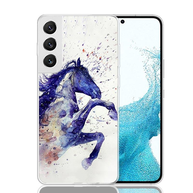 Animal Oil Painting Horse Phone Case For Samsung Galaxy S26 S25 Edge S24 S23 FE S22 Ultra S21 Plus S20 + Fundas Cover Coque Gala