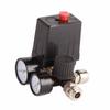 Pressostato per Compressore d'Aria 1/4" 4 Fori Valvola Regolatore Controller 90-120PSI 220V
