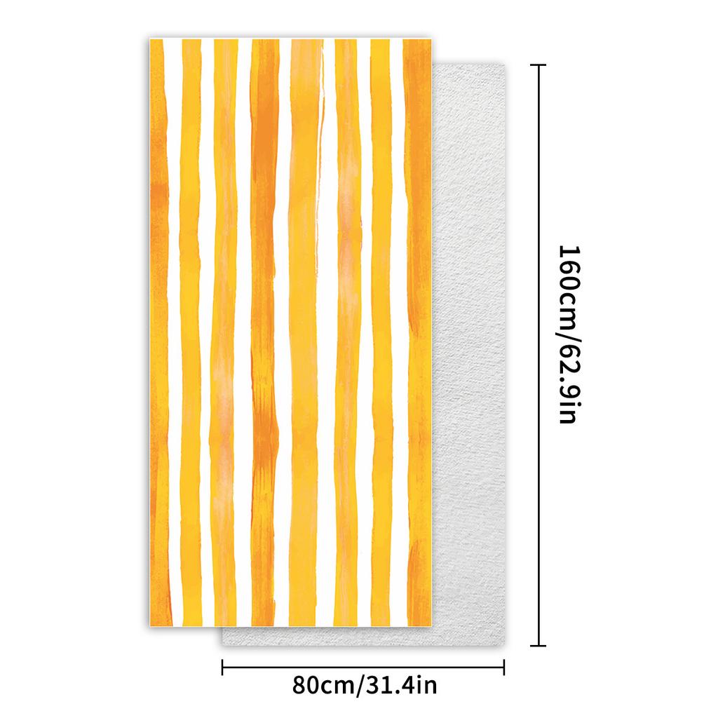 New Stripe Series Double-sided Velvet Beach Towel Microfiber Towel Printed Bath Towel