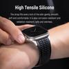 FKM Rubber Band for Apple Watch 46mm 45mm 44mm 42mm Sports Strap for Iwatch Ultra 2 1 49mm Series 10 9 8 7 Se 6 5 4 Bracelet