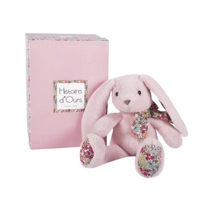 Histoire d'Ours - Peluche Lapin - Rose - 25 cm - Copains calins