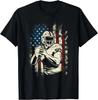 Patriotischer Fußballspieler - Amerikanisches Spielball Sportliebhaber Geschenk Unisex T-Shirt