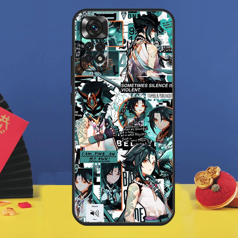 Xiao Genshin impact Phone Case For Xiaomi Redmi Note 11 Pro Note 10 Pro 12 8 9 Pro 9S 10S 11S 12C 9C 10C Funda