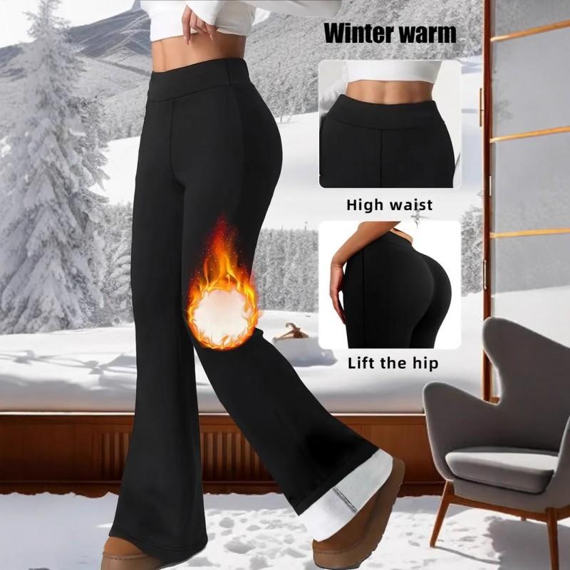 High Waist Tummy Control Yoga Pants Butt Lifting Slim Fit Flared Leg Full Length Women Workout Casual