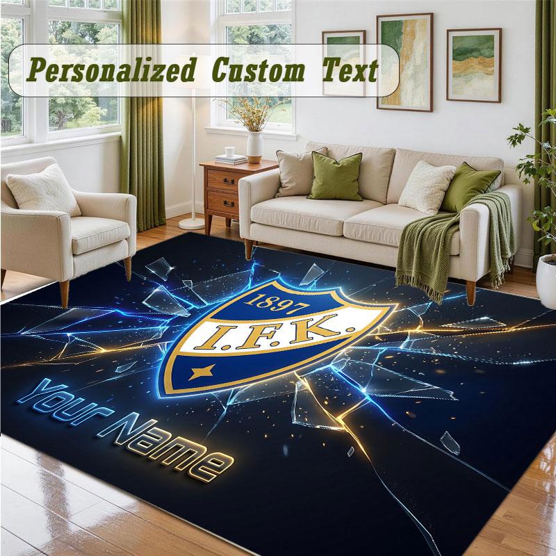Crystal Velvet Square Rug Custom Nameifk göteborg Pattern Non Slip Home Floor Decor Rug