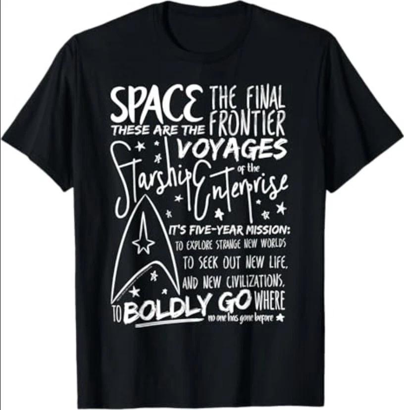 Star Trek Original Series Handwritten Speech Graphic T-Shirt T-Shirt XL