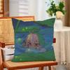 Kazuha Genshin Impact Print Polyester Pillow Case for Valentine Gift Home Sofa Cushion Cover Decoration Custom