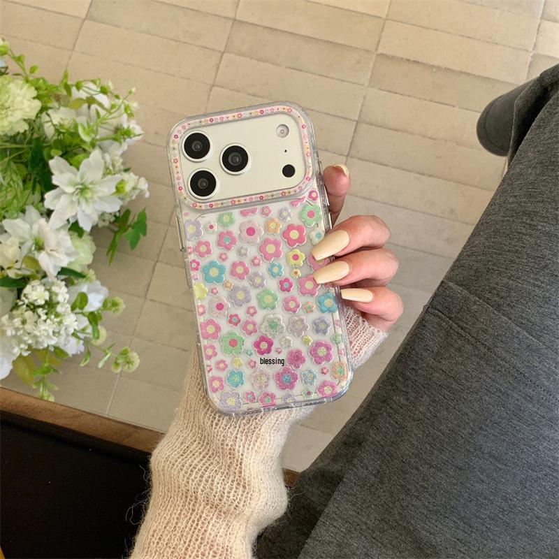 Colorful Rhinestone Butterfly Stand Phone Case for iPhone 17, 16 Pro Max, 15, 14
