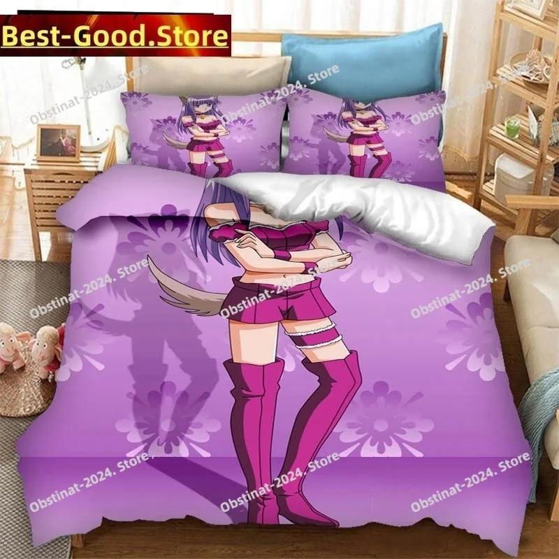 3D Anime Tokyo Mew Mew Bedding Set Duvet Cover Full Queen King Size Pillowcase Bed Print Bed Set Aldult Kid Bedroom Single Twin