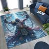 Tappeto Classici God of War Kratos Gioco 3A Tappeto per Giocatori per Camera da Letto Soggiorno Divano Casa Zerbino Decorazione, Tappetino Antiscivolo Grande per Giochi per Bambini
