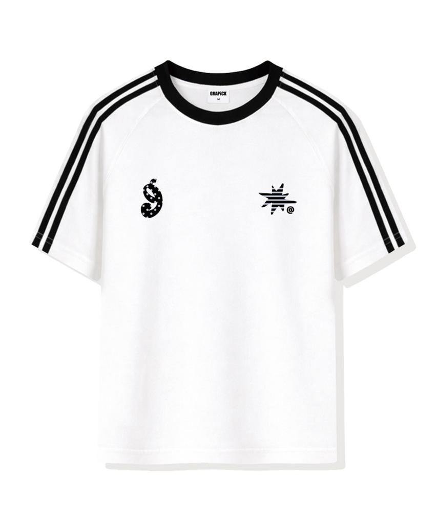 Geulapig Dove Oversized Track Short Sleeve T-Shirt 4 Colors [Grse_3502]