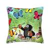 Pillow Cover Classic Cartoon Little Mole Print Printed Cushion Cover Kawaii Pillow Case For Wedding Party Home Decor Pillowcases