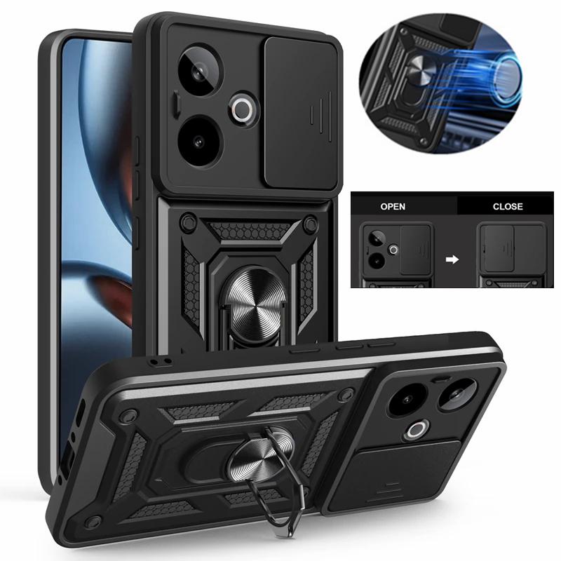Pro pouzdro Realme GT7 5G Držák s magnetickým kroužkem do auta Pancéřové Nárazuvzdorné Coque Pro OPPO Realme GT7 GT 7 RealmeGT7 Kryt na ochranu objektivu