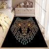 Mystical Wolf Tribal Design Carpet Yoga Living Room Room Decor Children's Crawling Mat Doormat Area Rug Games Mat