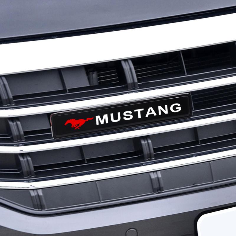 1 Bucată Lumină Decorativă Auto LED Emblemă Badge Decor Grilă Capotă Față Pentru Ford Mustang 2005 2006 2007 2008 2009 2016 2017 GT Chitară Eleanor Pickguard