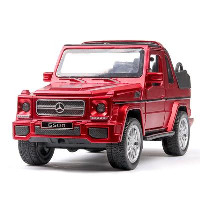 1/32 Ölçekli Benz G500 pres döküm model araç Oyuncak, Geri Çekin Oyuncak Araç Ses ve Işık ile Çocuklar için Yürümeye Başlayan Erkek Kız Hediye Koleksiyonu