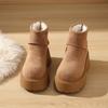 Fashion 2025 Winter Chunky Platform Thick Bottom Women Snow Boots Fashion Keep Warm Cotton Short Booties Shoes