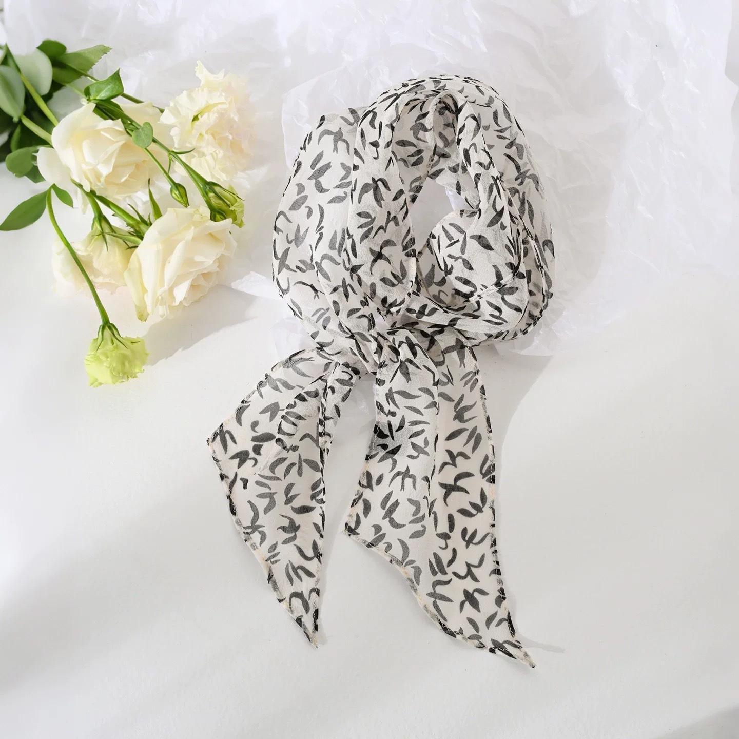 

New 100% Natural Silk Scarf Female Beach Pashmina Bufanda Women Shawl Wraps Bandana Ladies Scarves Foulard Echarpe long schals Real Silk 10x130cm