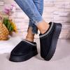 Fashion Platform Fluffy Slippers Women House Flats Fashion Plush Winter Designer Shoes Ladies Home Elegant Casual Footwear Large Size
