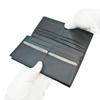 Inden Long Billfold No Coin Black with Black Varied Ichimatsu Small [Inden-ya] Wallet, I, Pocket, Deerskin, Lacquer, Pattern, 2104-01-167