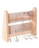 2 Lagen Houten Schuine Vorm Sieraden Display Ketting Hanger Organizer Stand Houder Rek Vitrine Dienblad
