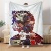 Football Legend Celebration Pose printed flannel breathable and warm blanket, a stylish home gift, suitable for home, office and bedspread use. 15a138