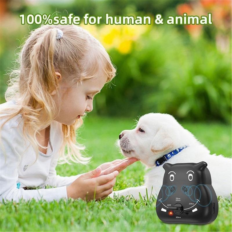 Haustierfreundlicher Ultraschall-Trainer Rindenkontrolle Große Reichweite Hunde-Bellen-Abwehr für ein ruhiges Zuhause Wetterfestes Design