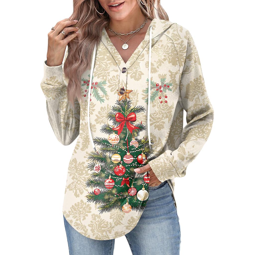 Women's Fashion Women's Lightweight Long Sleeve Pullover With Pockets Preppy Graphic Hoodie