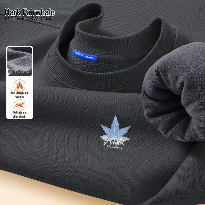 Mark Fairwhale Men's Fleece-Lined Round Neck Pullover