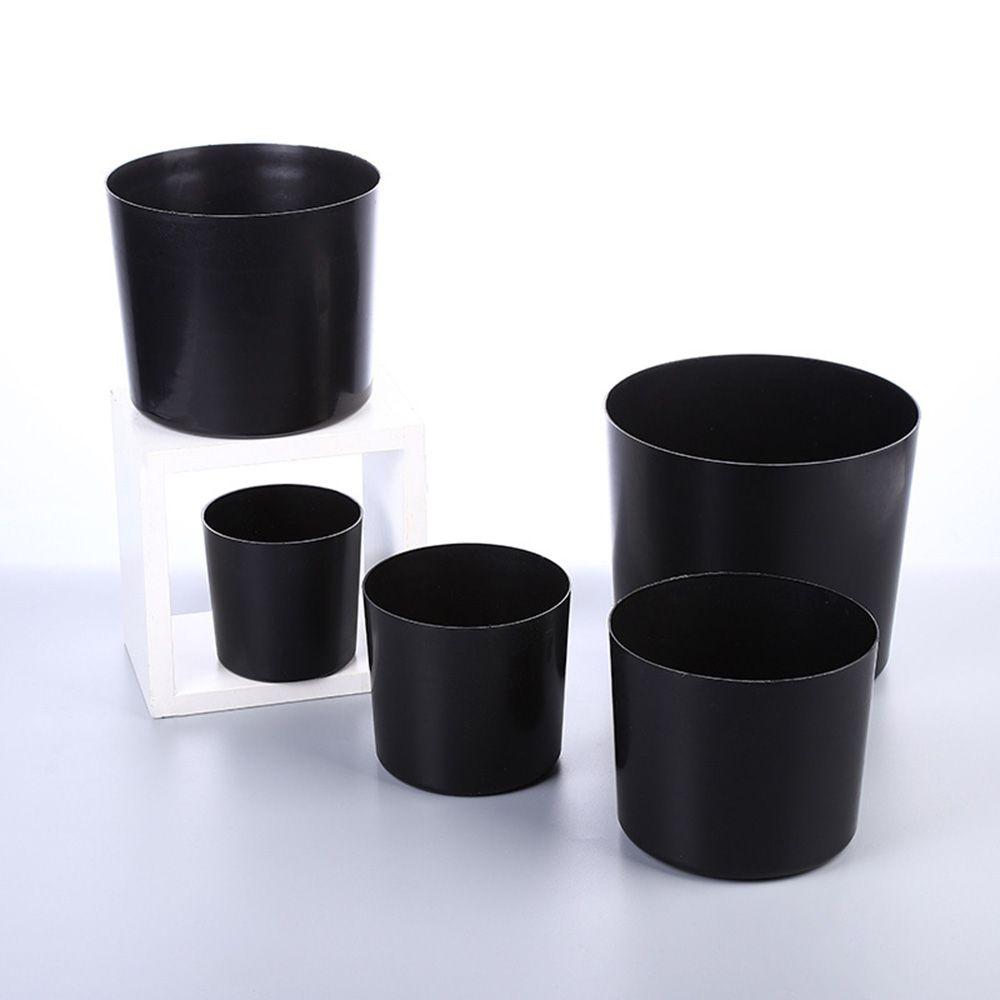 Kompakter schwarzer Pflanzenbehälter Sukkulentenbox Pflanztopf Blumentöpfe Pflanzgefäß