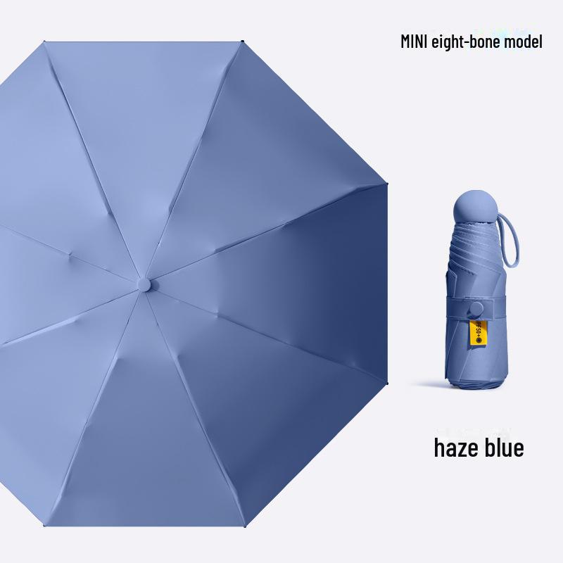 50% Folding Women's Dual-Purpose Mini Portable Pocket Capsule Umbrella - High-Grade Sun Protection