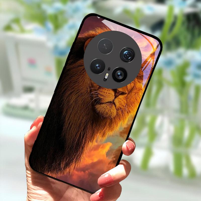 Case For Honor Magic 8 Pro 7 7Pro 6 Lite 5G Luxury Tempered Glass Back Cover For Magic7 6Pro Stylish Shell Bumper Magic8Pro Capa